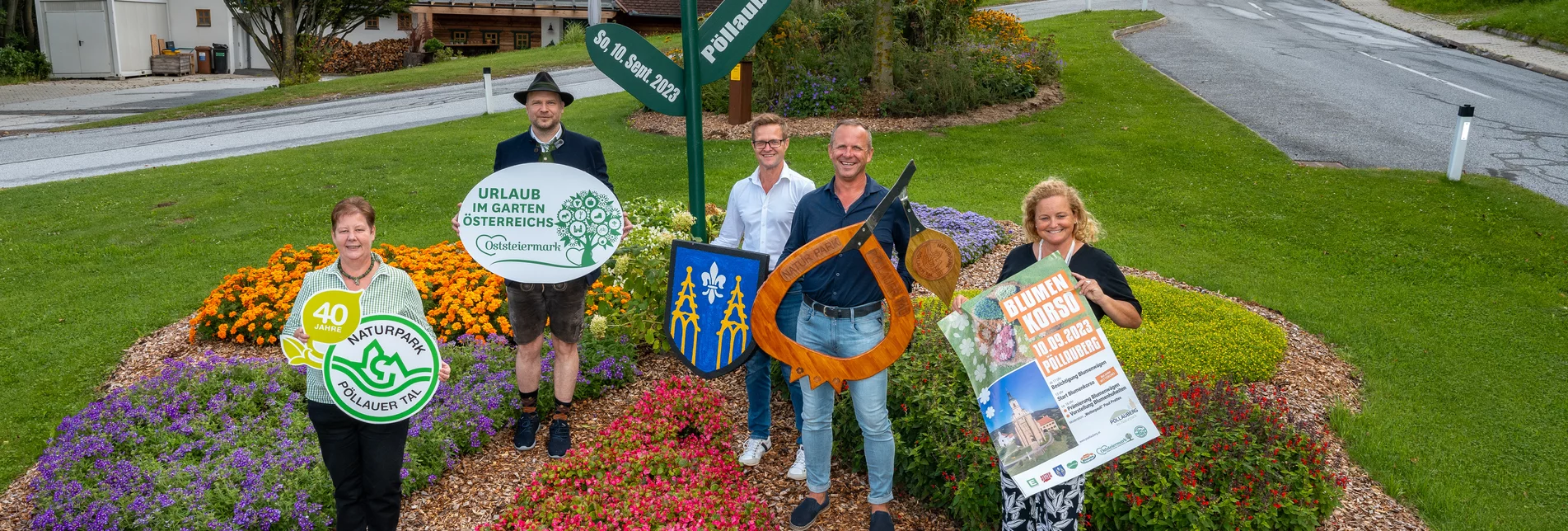 Blumenkorso 2023 am Pöllauberg in der Oststeiermark Blumenkorso 2023 am Pöllauberg in der Oststeiermark