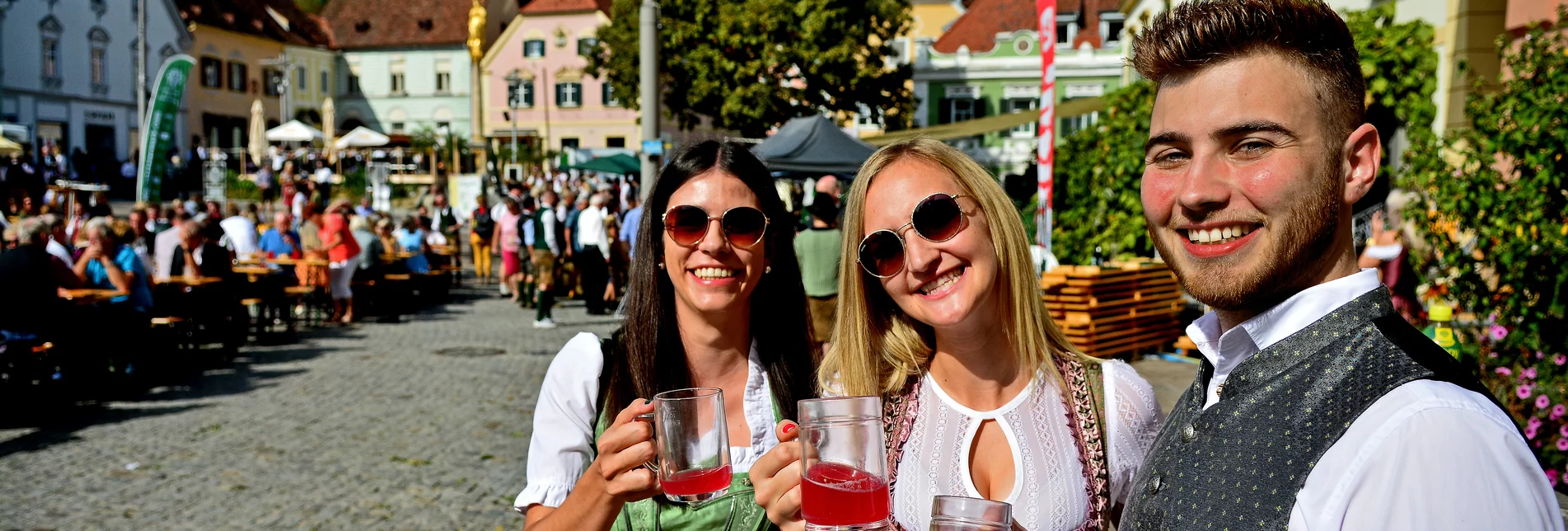 Erntedank und Winzerfest am Hauptplatz Hartberg | © Oststeiermark Tourismus | Christian Strassegger
