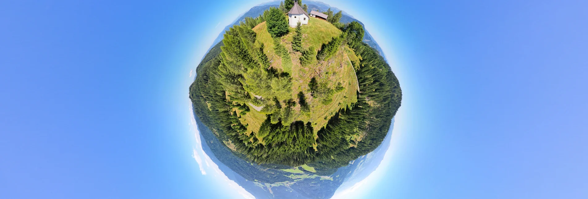 Mühlsteinboden in 360° von oben
