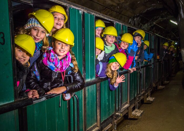 Mit der Katl in den Stollen | © Abenteuer Erzberg | A. Zöbel