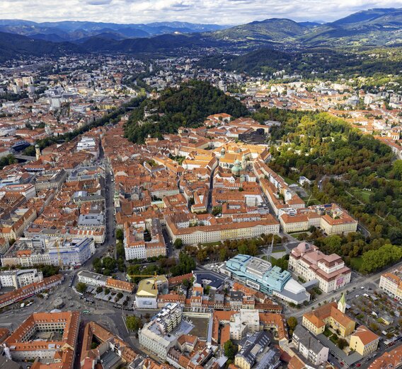 Graz aus der Vogelperspektive | © STG | Harry Schiffer