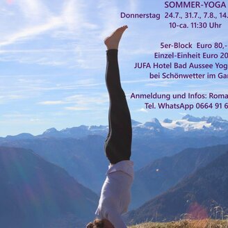 Romana Glaser, Bad Aussee, Summer Yoga | © Romana Glaser