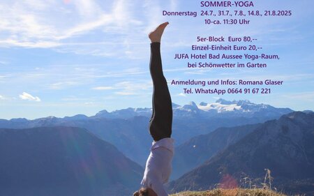 Romana Glaser, Bad Aussee, Summer Yoga | © Romana Glaser