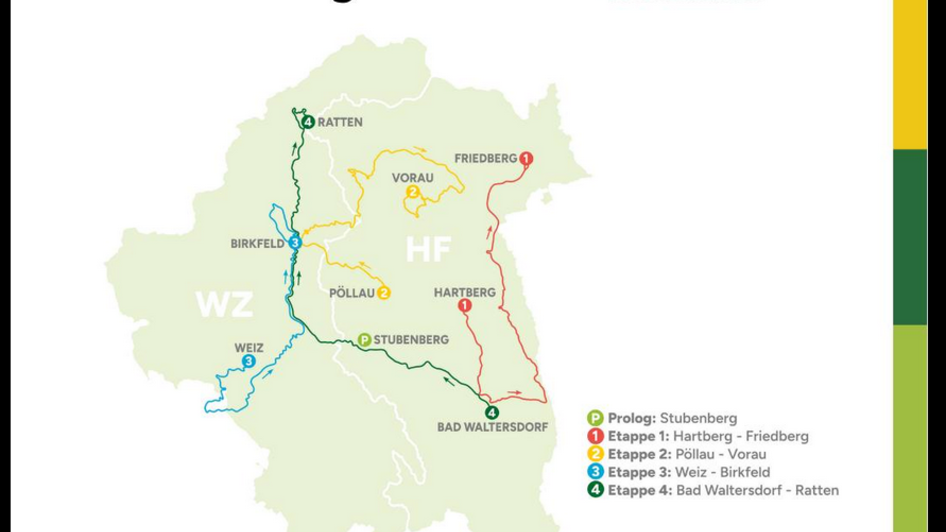 37_Intern. Radjugendtour_Etappen_Oststeiermark | © 37. Internationale Radjugendtour