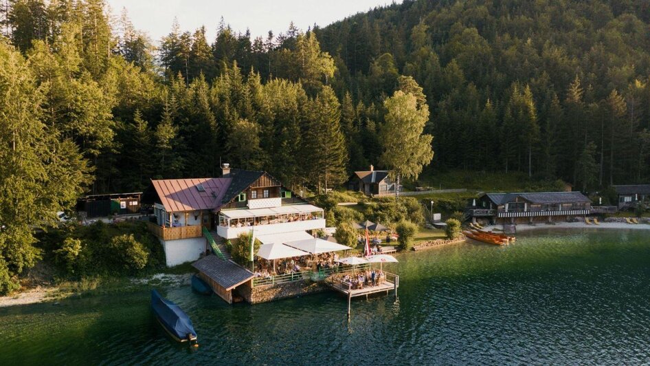 Strandcafe , Altaussee, Blick von oben | © Strandcafe