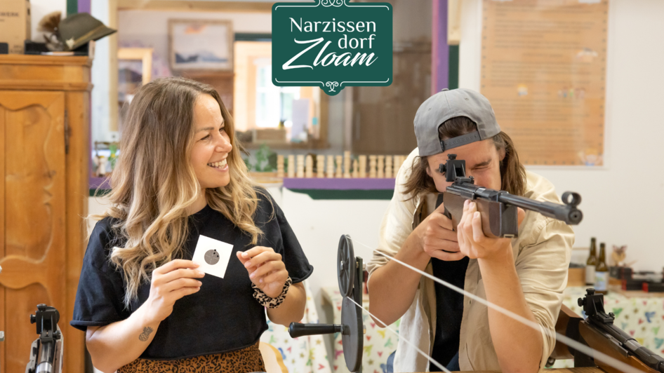 Narzissendorf Zloam, Zimmergewehrschießen Sonntag | Narzissendorf Zloam, www.zloam.at | © Narzissendorf Zloam, www.zloam.at Narzissendorf Zloam, Zimmergewehrschießen Sonntag | © Narzissendorf Zloam, www.zloam.at