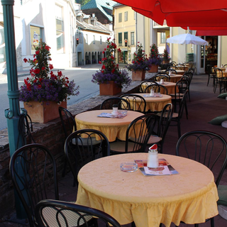 Kurcafé Lewandofsky Temmel, Bad Aussee, Gastgarten | © TVB Ausseerland Salzkammergut_Viola Lechner
