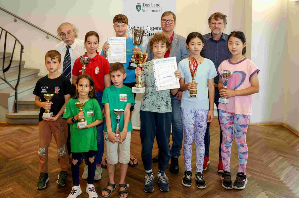 Siegerehrung | © Foto de Monte, Jugendschach Steiermark
