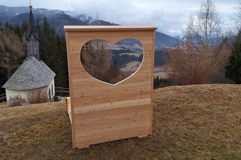 Fotospot Heart Murtalbed Schneeberger Chapel - Impression #1