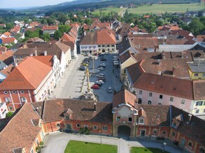 Hauptplatz Pöllau_Luftaufnahme_Oststeiermark | © Tourismusverband Oststeiermark