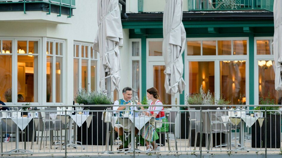 Seevilla, Altaussee, Blick zur Seeterrasse | © Karl Steinegger