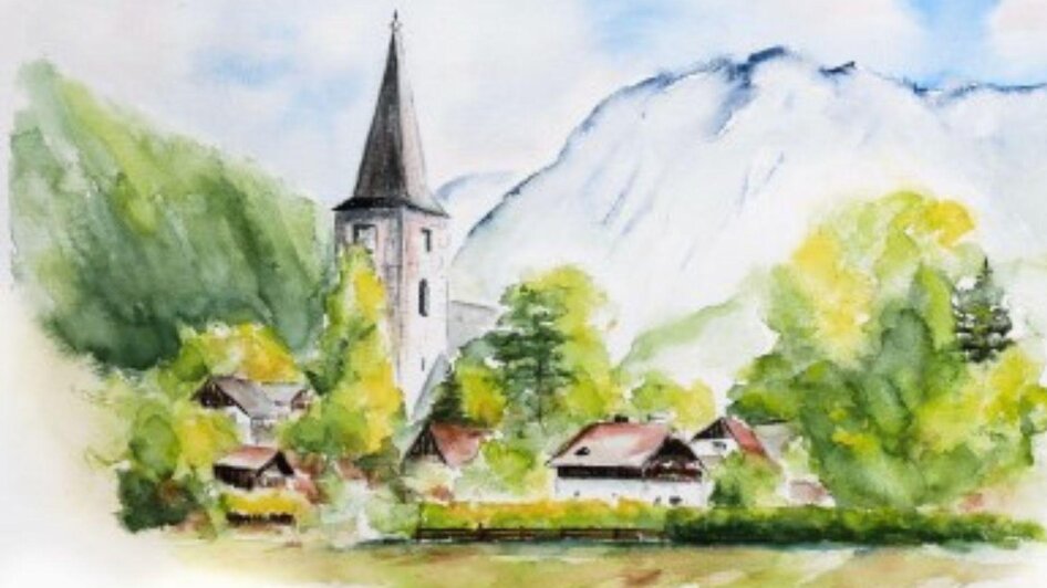 Gemälde Altaussee | © Cornelia Elisabeth Pilz