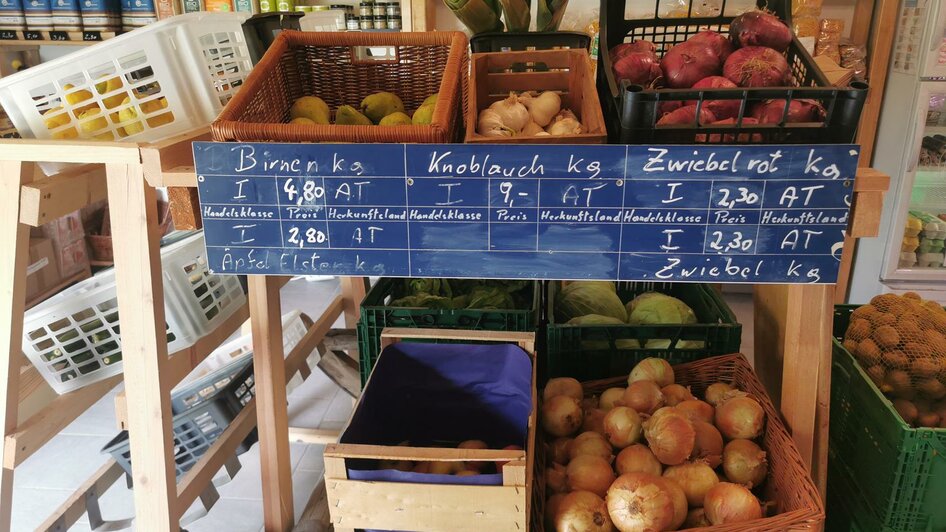 Marion's Dorfladen, Bad Aussee, Gemüsekörbe | © TVB Ausseerland Salzkammergut Theresa Schwaiger Marion's Dorfladen, Bad Aussee, Gemüsekörbe | © TVB Ausseerland Salzkammergut Theresa Schwaiger