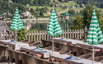 Ressenstüberl, Grundlsee, Restaurant garden | © Markus Mitterer