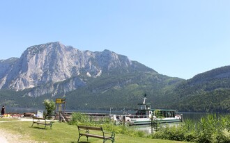 Schifffahrt, Altaussee, Trisselwand mit Schiff | © Viola Lechner