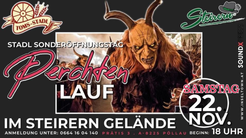 Flyer_Perchtenlauf_Toms Stadl_Pöllau_Oststeiermark | © Toms Stadl