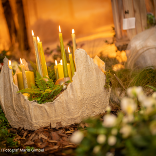 Weihnachtsdeko mit Kerzen | © Garten Kochauf-Mario Gimpel