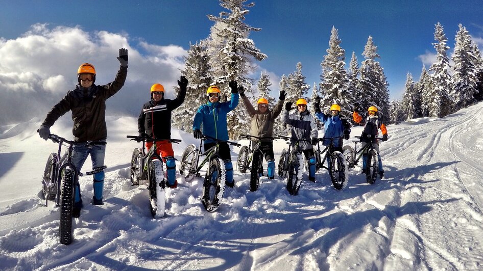 Eine erfolgreiche Fatbiking Tour. 