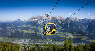 Bergbahn ins Schladminger Hopsiland | © Josh Absenger