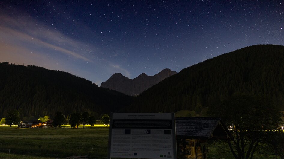 Sternenhimmel bei Nacht in der Ramsau  | © Gerald Grünwald 